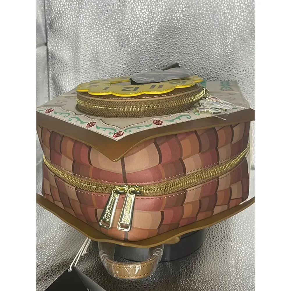 Loungefly Wondercon Disney Pinocchio Cuckoo Clock House Mini Backpack Brown NWT